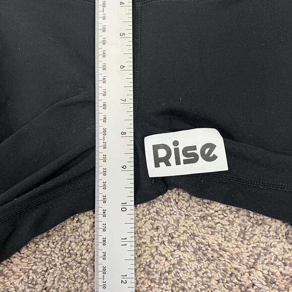 LULULEMON Women's 6 Black Gather & Crow Crop Pull On Stretch Yoga Legging Pants - Picture 8 of 10